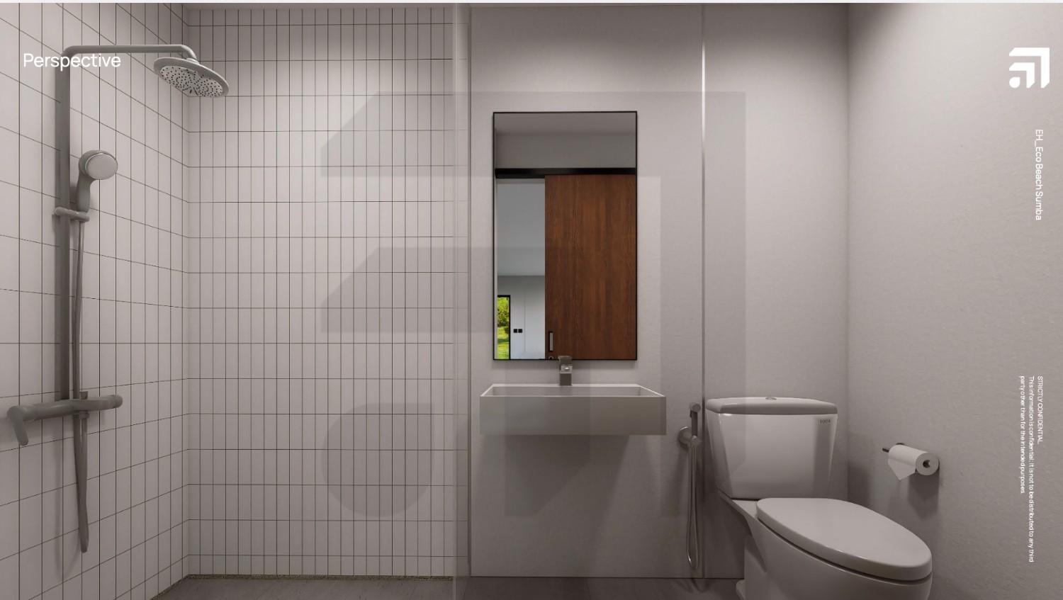 Modern bathroom included in the completion package